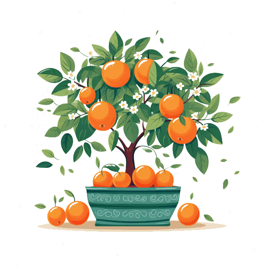 Orange Tree Orange Png Download Png Lab 3714